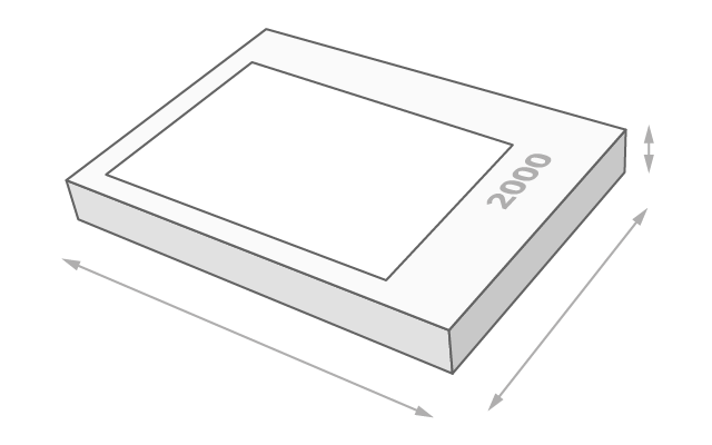 Schachtelgröße 2000 Teile Puzzle
