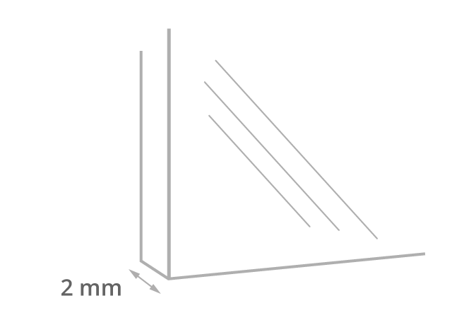 Glasdicke des Puzzle-Rahmens