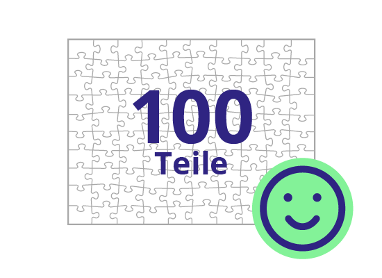 Persönliches Gutschein-Puzzle 100 Teile