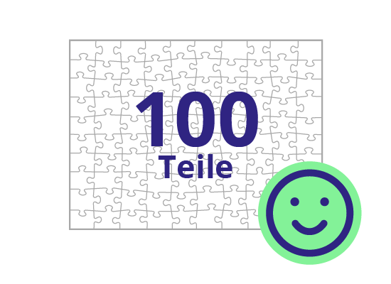 Persönliches Gutschein-Puzzle 100 Teile